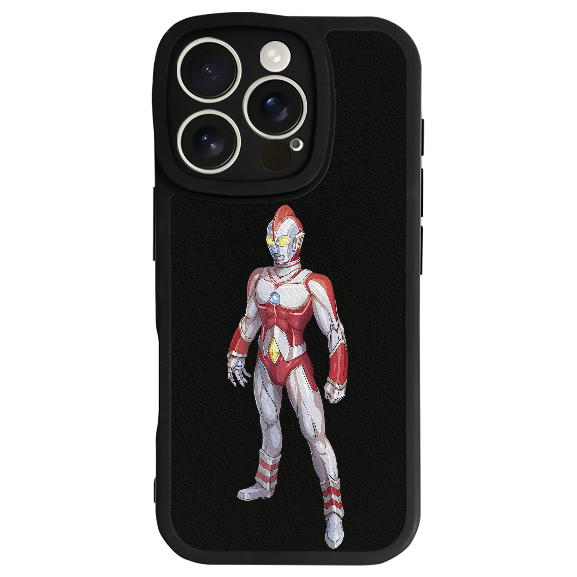 （画像用） ウルトラマン Ultraman 【iPhone 16シリーズ対応】シリコンスマホケース（レザー調） 材質：シリコン